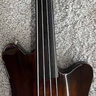 1982 Martin EB-28 Fretless Bass in Sunburst finish with hardshell case -Gorgeous image 8