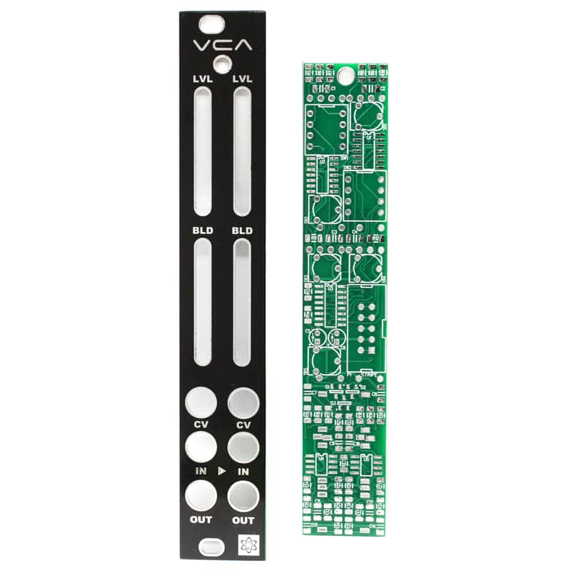 Synthrotek VCA PCB & Panel - Dual Voltage Controlled Amplifier Eurorack PCB Set image 1