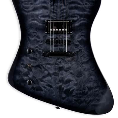 ESP LTD PHOENIX-1000 Electric Guitar. Left Handed Quilted Maple See Thru Black Sunburst image 1