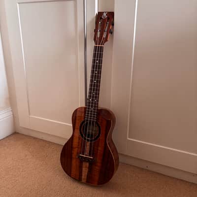 Kanile'a Platinum 2016 Limited Edition Tenor Ukulele (#14654) - Master Grade 5A Curly Koa image 2