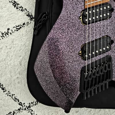 Ormsby Headless Goliath 7 GTR Run 17 Lavender Sparkle Multiscale 7 String image 11