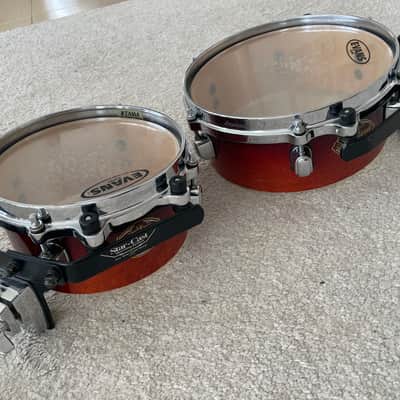Tama Starclassic Maple 8” & 10” Tymp-Toms in Dark Cherry Fade image 3