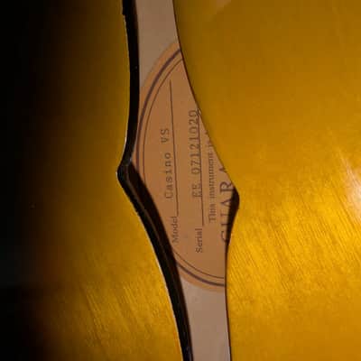 Epiphone Casino Reissue with Rosewood Fretboard 2007 - Vintage Sunburst image 3