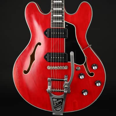 Eastman T64/V-RD Thinline with Bigsby Antique Red #P2300781 image 1