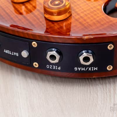 2004 Paul Reed Smith Hollowbody II Piezo Artist Package Violin Amber Burst w/ Case, Tags image 19