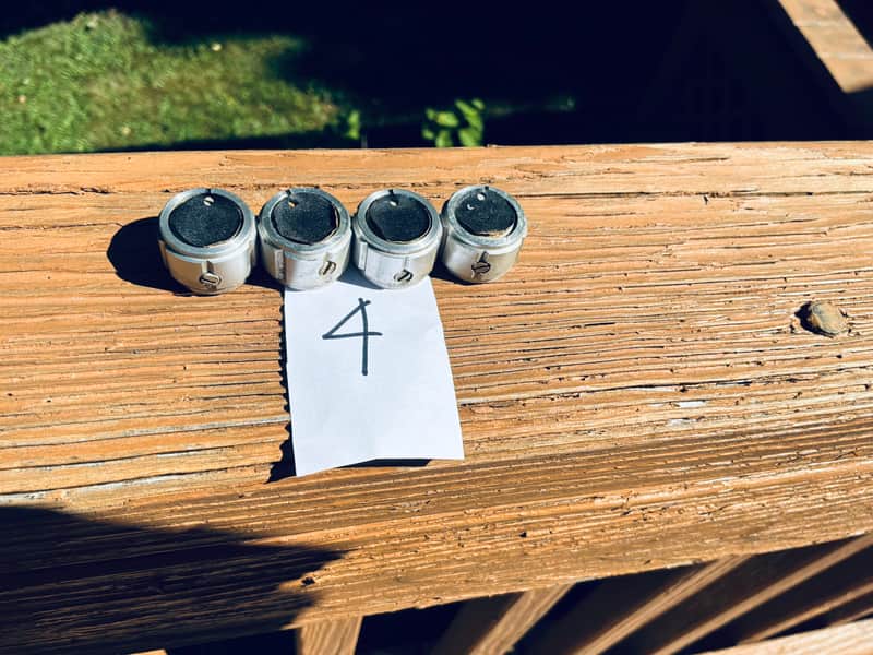 Peavey vintage 70s aluminum set-screw knobs (lot of 4) image 1