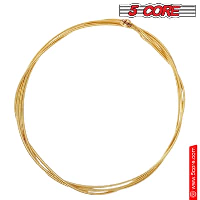 5 Core 6 Set Guitar Strings 6Pcs in 1 Set Premium Acoustic Electric Guitars Strings w Hexangular Steel Core Brass Wound Extra Light Gauge .010-.047 Cuerdas Para Guitarra Acustica - GS AC BRSS 6SET image 3