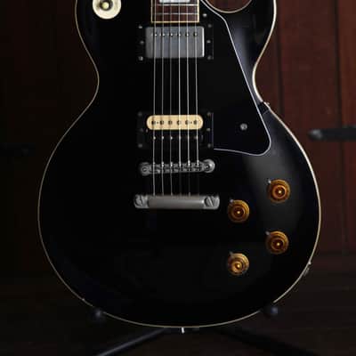 Burny Super Grade LP Style Ebony Electric Guitar Made in Japan Pre-Owned image 1