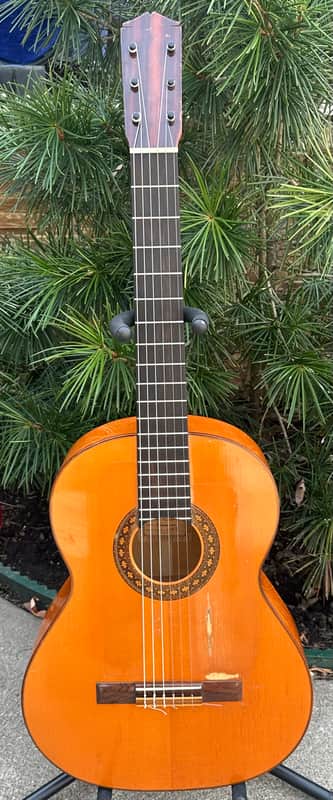 Early Augustino Flamenco Guitar with Pegs w/HSC image 1