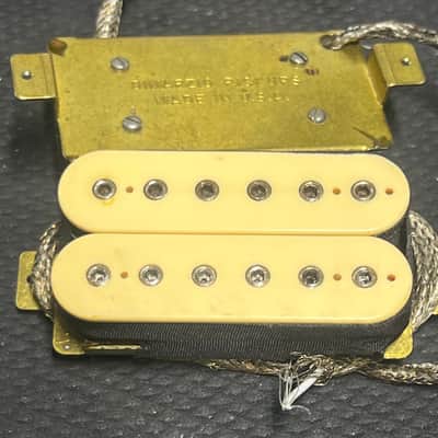 1975 DiMarzio DP100 Super Distortion Humbucker set double Cream image 2