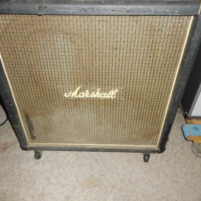 Marshall 1960B 4x12 Bottom cab (stage used by Agnostic Front out of NYC) 1974 - Black image 2