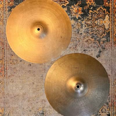THIN TOP Vintage Zildjian New Beat 14” Hihats ONLY 840 g Over 1253 g Light Dry Complex Amazing image 1