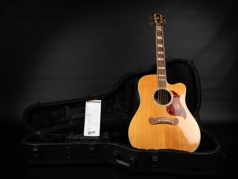 2017 Gibson Songwriter Deluxe Studio EC Rosewood - Antique Natural | USA All Solid Dreadnought Acoustic Guitar Pickup Cutaway | CoA OHSC image 1