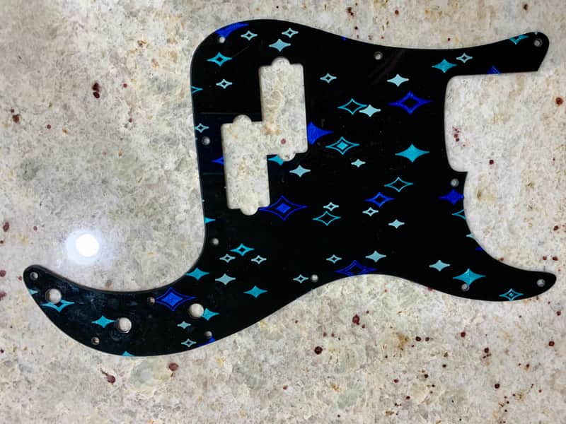 Decoboom Precision Bass Pickguard Hand Painted image 1