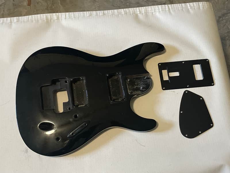 2006 Korean Ibanez S520EX S Series Black Mahogany Guitar Body Floyd Ready image 1