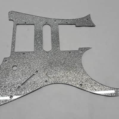 Platinum Silver Glitter Pickguard fits Ibanez (tm) RG350 MDX HSH image 1