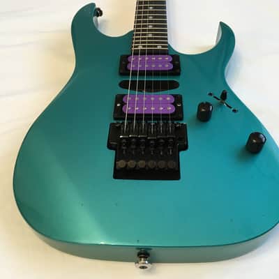 RARE mij Japan LIGHT TEAL Ibanez RG570 RG 570 Electric Guitar LO-Pro Edge usa Dimarzio Air Norton Tone Zone Pickups RG550 NICE! image 3