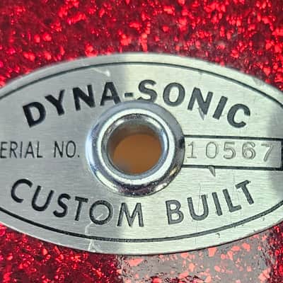 Rogers Dyna-Sonic 15x12 Marching Tenor Drum Late 1960s - Red Sparkle image 7