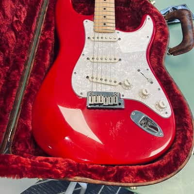 Fender 40th Anniversary American Standard Stratocaster with Maple Fretboard 1994 - Lipstick Red image 2