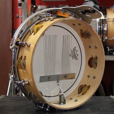 Montineri Custom Drums 4x12 Tamborine Snare Drum in Natural Finish image 5