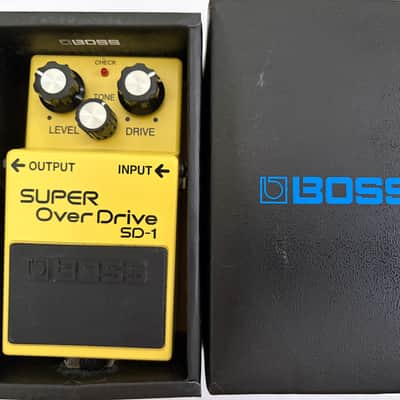 Boss SD-1 Super OverDrive (Silver Label) 1997 - Present - Yellow image 1