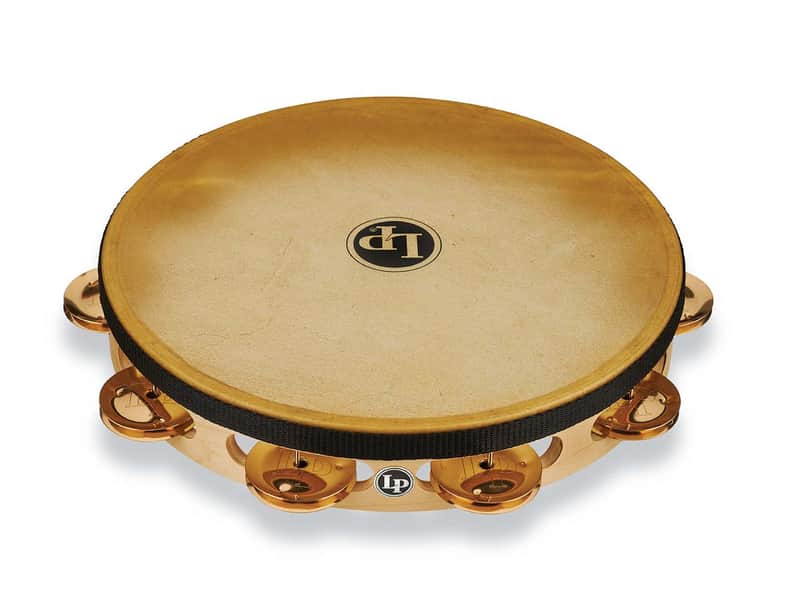 LP Pro 10 Inch Single Row Headed Tambourine - Bronze image 1
