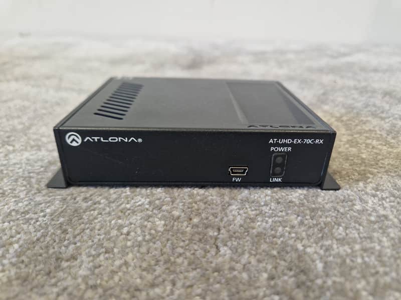 Atlona AT-UHD-EX-70C-RX – 4K HDBaseT Receiver – RS-232 & IR Control – Very Good image 1
