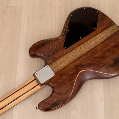 1982 Electric Wood Limited Wal Mk1 Pro Left-Handed Vintage Bass w/ Case, Paperwork image 14
