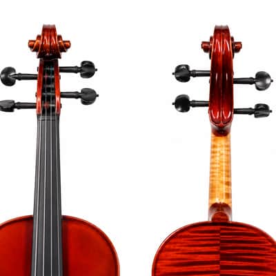 Strad Model Handmade Violin Outfit 4/4 Italian Spruce European Flamed Maple image 5