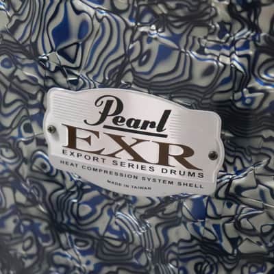 Pearl Export EXR Limited Edition 4pc Drum Kit Set - Blue Prism 22/16/13/12" image 9