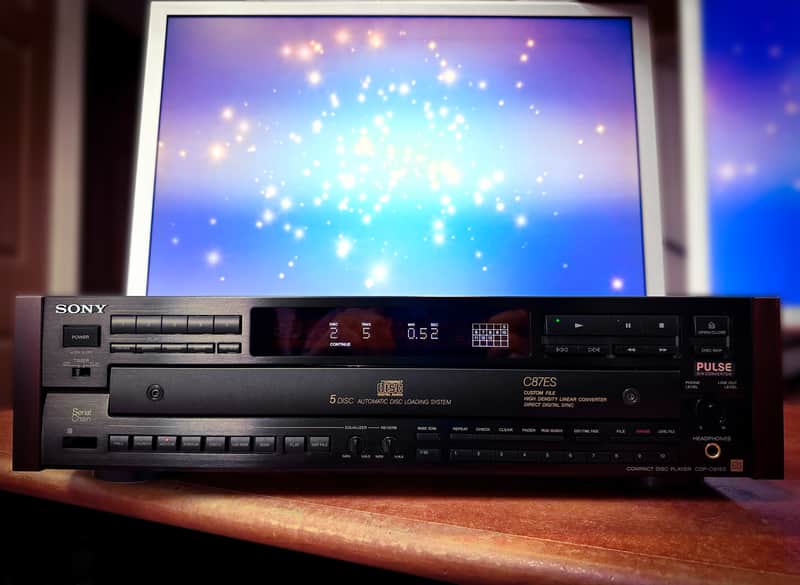 SONY CDP-C87ES 🌈RaRe🌈 Vintage Premium ES 5-CD Tray CD Deck image 1