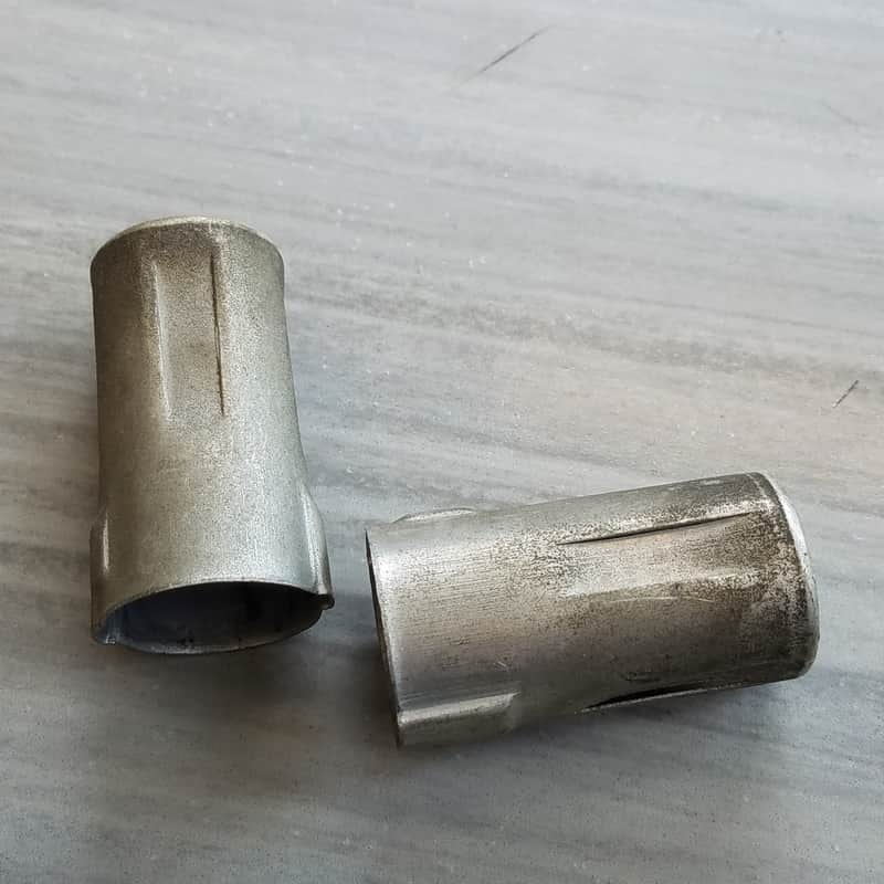 Cinch Pair (2) Tube Shields 12AX7 9-pin J-Slot J52-03 Vintage Vacuum 1950s-1960s image 1