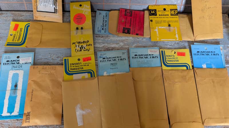 Vintage NOS Transistor Component Lot image 1