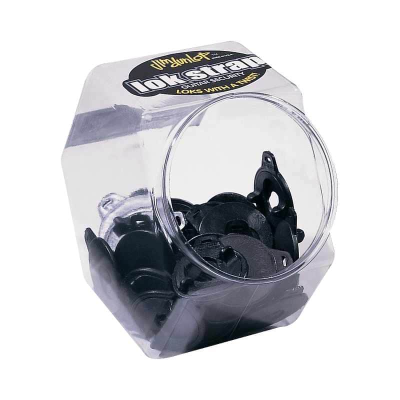 Dunlop 7036 Bocal de 36 attache-courroies Lok Strap NOIR image 1