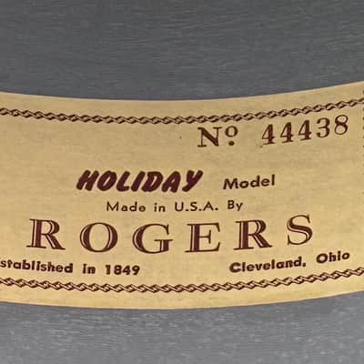 Vintage Rogers Drum Kit 12/16/20/14 Snare - White Marine Pearl image 24