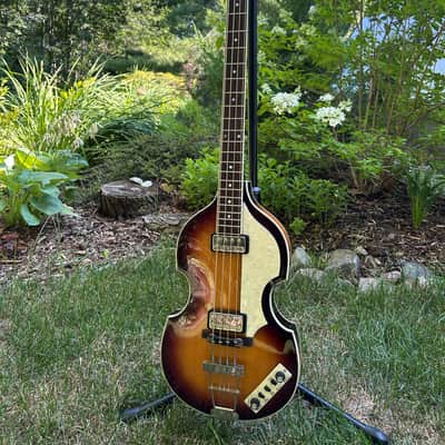 Hofner Contemporary Series Violin Bass 2006 - 2019 - Antique Brown Sunburst image 2