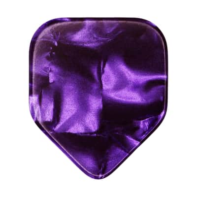 Exotic Plectrums Celluloid Purple Pearl Guitar Or Bass Pick - 0.96 mm Heavy Gauge - 330 Medium Home Plate Shape - 3 Pack