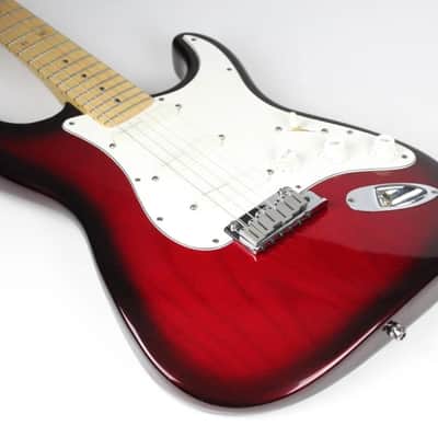 1993 Vintage Fender Stratocaster Plus Deluxe Crimson Burst Strat USA 1990s TBX Tone +OHSC image 13
