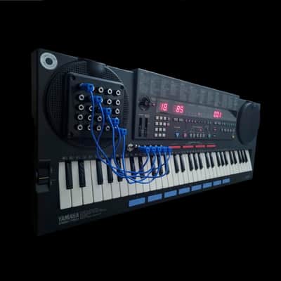 Yamaha PSS 790 Vector AWM Synth + Patch Bay & Random ROM Sequence Generator Switch.