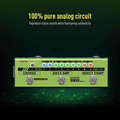 Valeton Bass Multi-Effects Pedal Stage Session Gigging Practice Analog Amp Boost Comp Chorus Dapper Bass Mini (U.S. domestic inventory For Prompt Shipment) image 3