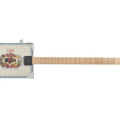 Electric Cigar Box Guitar Buffalo Bull 3 String - Left Hand image 2