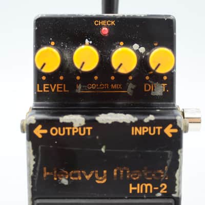 Boss HM-2 Heavy Metal Distortion 1986 Made in Japan Guitar Effect Pedal 655500 image 3