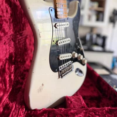 Fender Custom Shop Limited Edition Ancho Poblano Journeyman Relic Stratocaster with Maple Fretboard 2016 - White Blonde image 4
