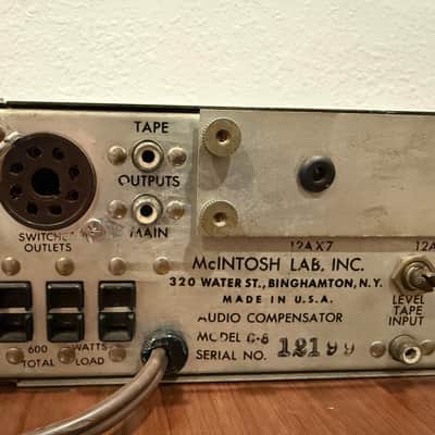 Immagine MCINTOSH C-8 Record Compensator Mono Tube Preamp with Power Supply - 10