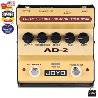 Joyo AD-2 Preamp DI Box for Acoustic Guitar