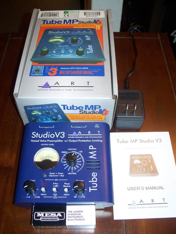 ART Tube MP Studio V3 Tube Microphone Preamp w/ Mesa Boogie SPAX7 Tube image 1