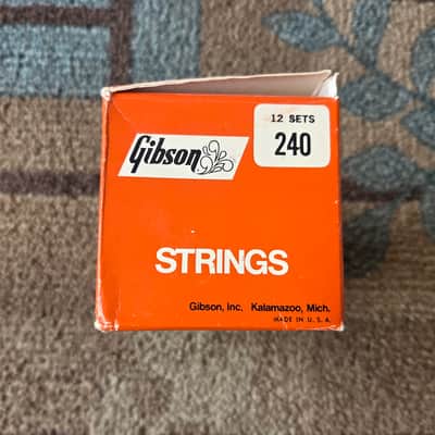 NOS Box of Vintage 1960's Gibson "Mona-Steel" 240 Guitar String Sets! Great Display, Case Candy! image 3