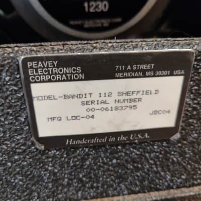 Peavey Bandit 112 teal stripe 1990's - Tolex image 5