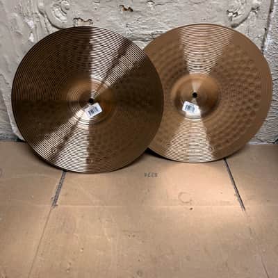 Zildjian I Series 14" Hi-Hat Cymbals Pair ILH14HT/ILH14HB B-Stock – Brilliant Finish – Made in USA image 5