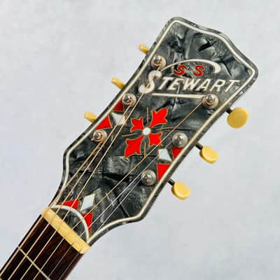 S.S. Stewart Archtop Guitar 1940s - Sunburst image 10